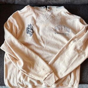 Darc Sport Wolves Cream Crewneck Sweater
